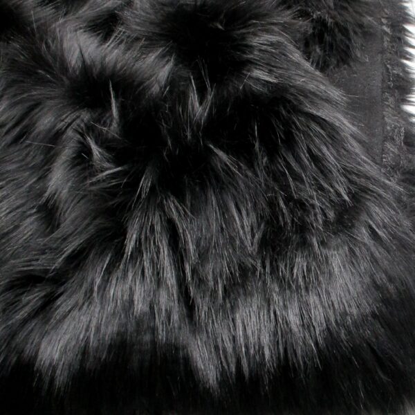 "Fauz fur fabric black"